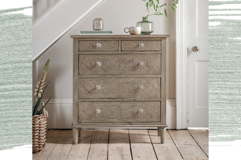 The Gravera 5 Drawer Chest of Drawers