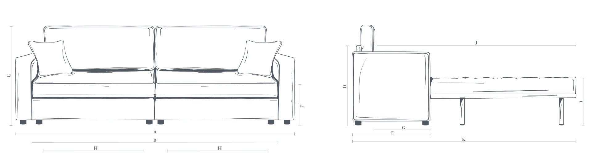 The Westbury 2 Modules Sofa Bed